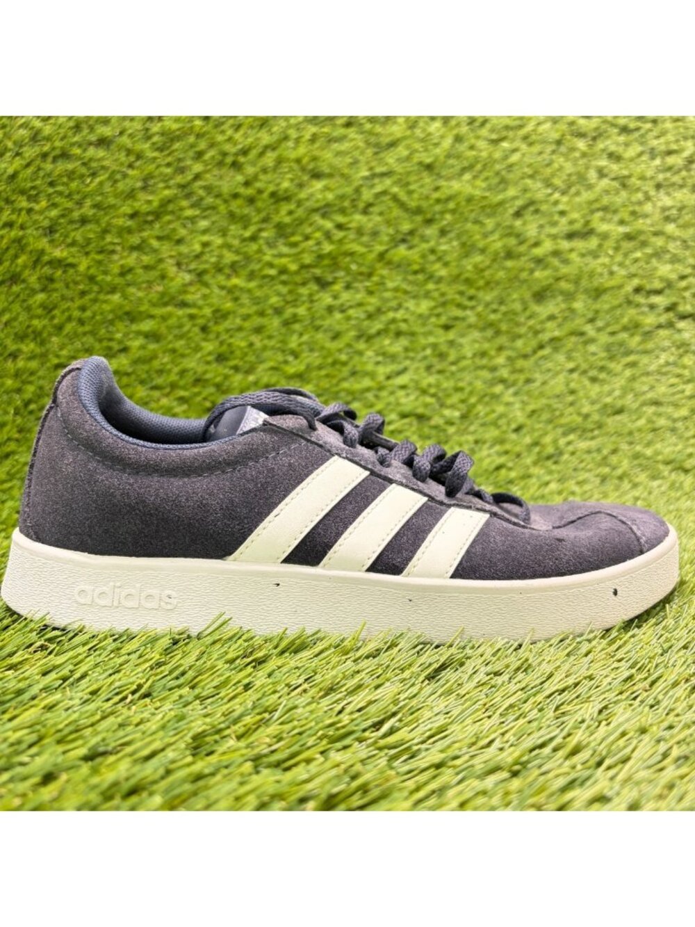 Adidas VL Court 2.0 Womens Size 6.5 Blue White Athletic Walking Shoes Sneakers